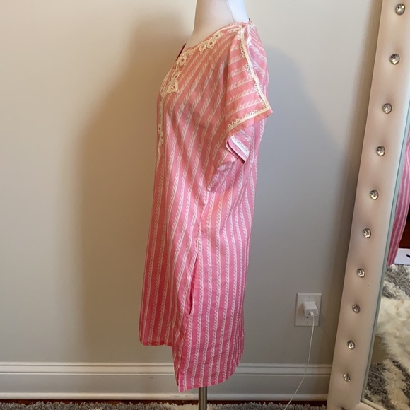 Bella Tu Ropes Pink Ombré Embroidered Tunic Dress - Picture 3 of 12